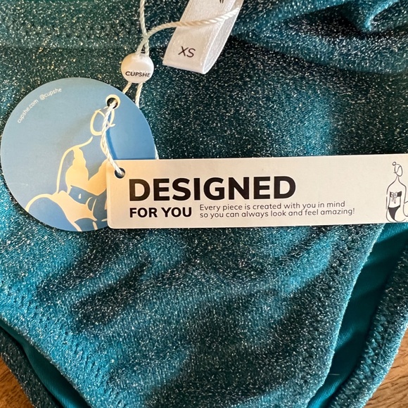 Cupshe Blue Shimmery Bikini - Picture 7 of 8